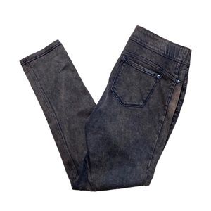 360 Degree 4-Way Stretch Skinny Cuff Brown Metallic Jeans M